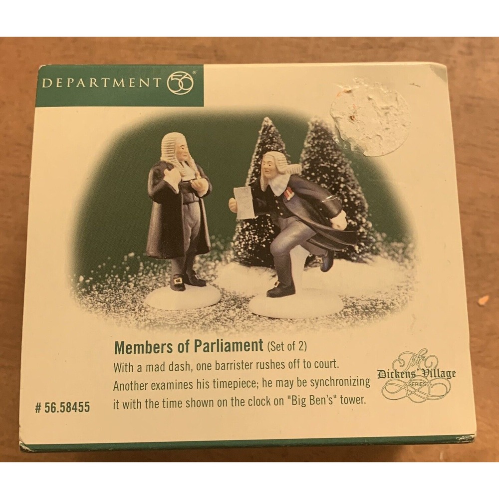 Dept 56 Dickens‎ Village - Members of Parliament #58455 Retired NIB